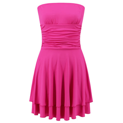 Women's Summer Ruffle Tube Party Dress